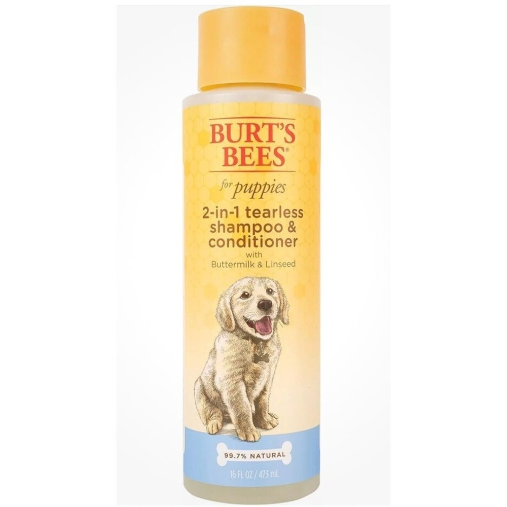 Burt's Bees for Pets Puppies Natural Tearless 2 in 1 Shampoo and Conditioner...